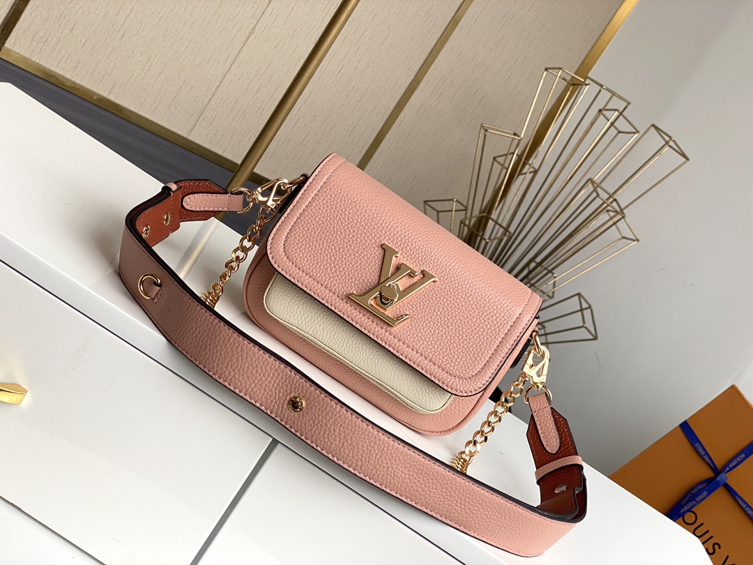 l0vis Vvtt0n lockme tender leather in rose water m58555 19 x 13 x 8 cm