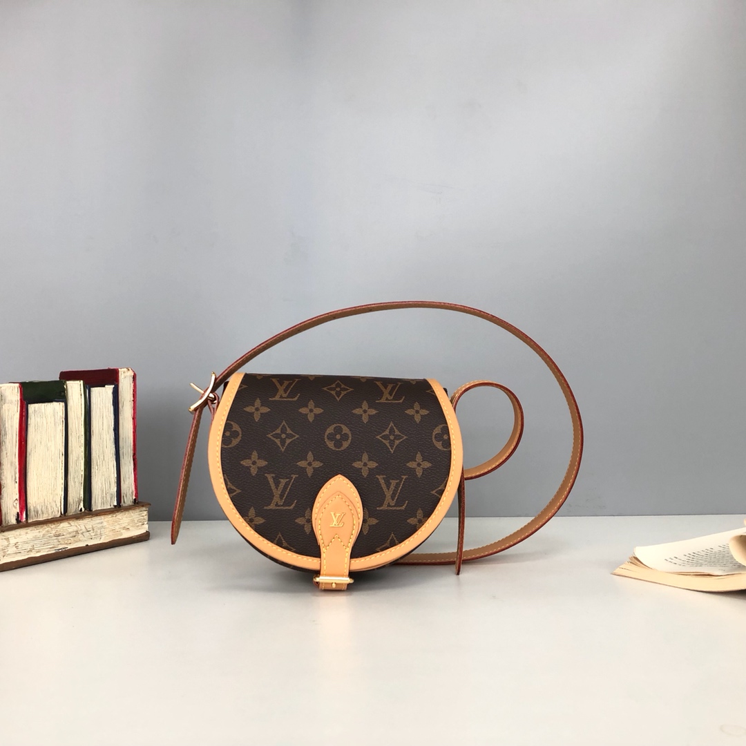 l0vis Vvtt0n tambourin monogram canvas m44860 19 x 9 x 16 cm