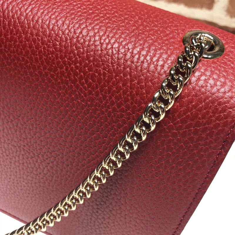 Gvc*1 marmont icon gg interlocking small red 510304 20 x 15 x 7.5 cm