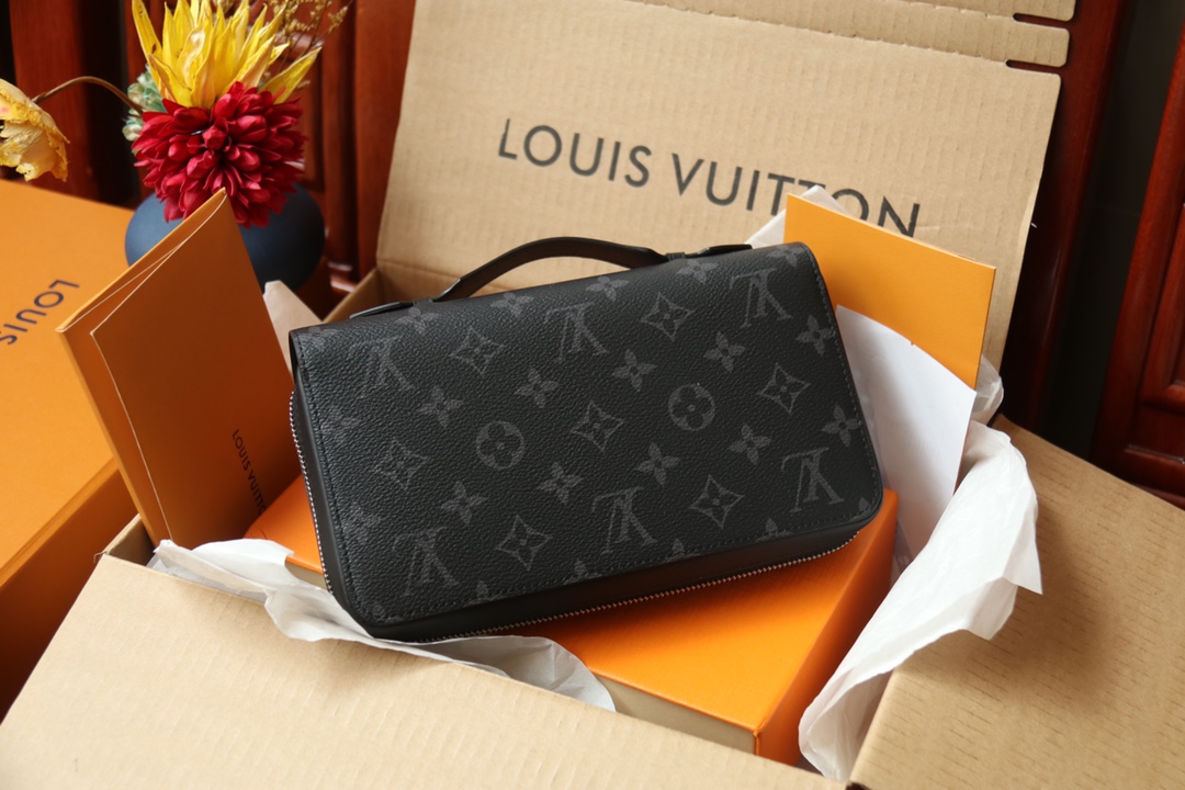 l0vis Vvtt0n zippy xl wallet monogram eclipse canvas black m61698 23 x 15 x 4 cm
