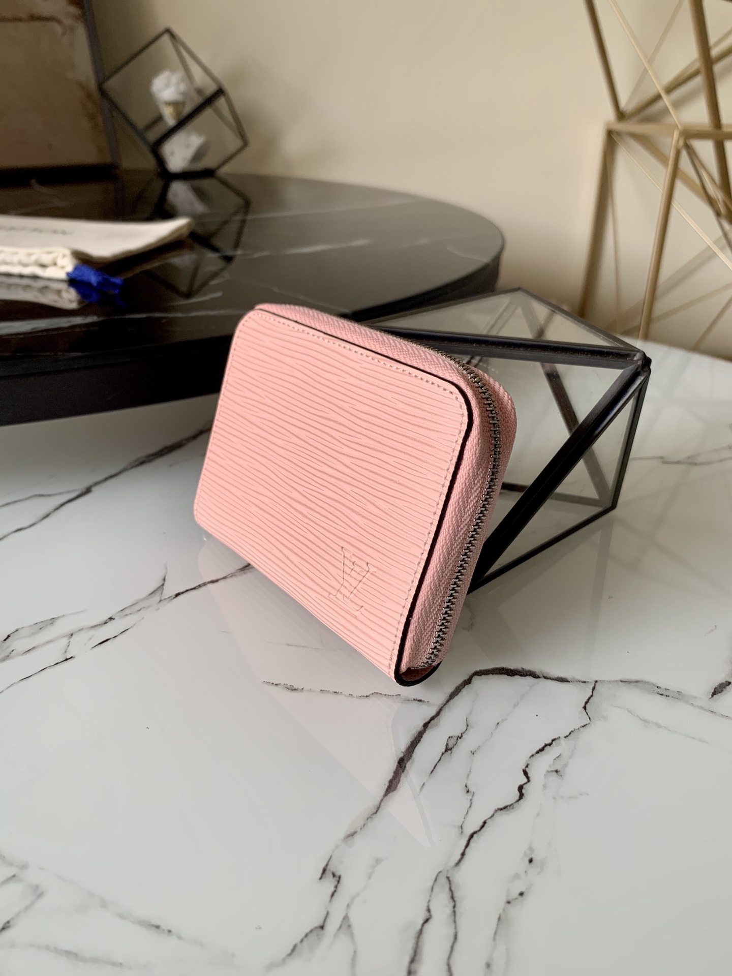 l0vis Vvtt0n zippy coin purse epi leather rose ballerine m61206 11 x 8.5 x 2 cm