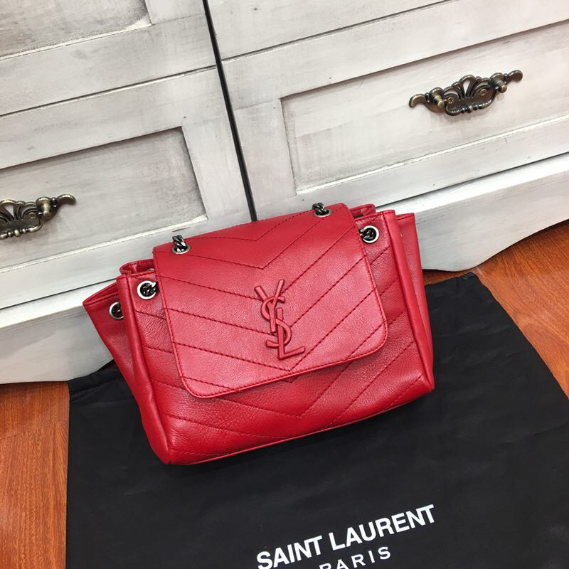 Y51 nolita small bag in vintage leather fuchisa 22 x 17.5 x 13 cm