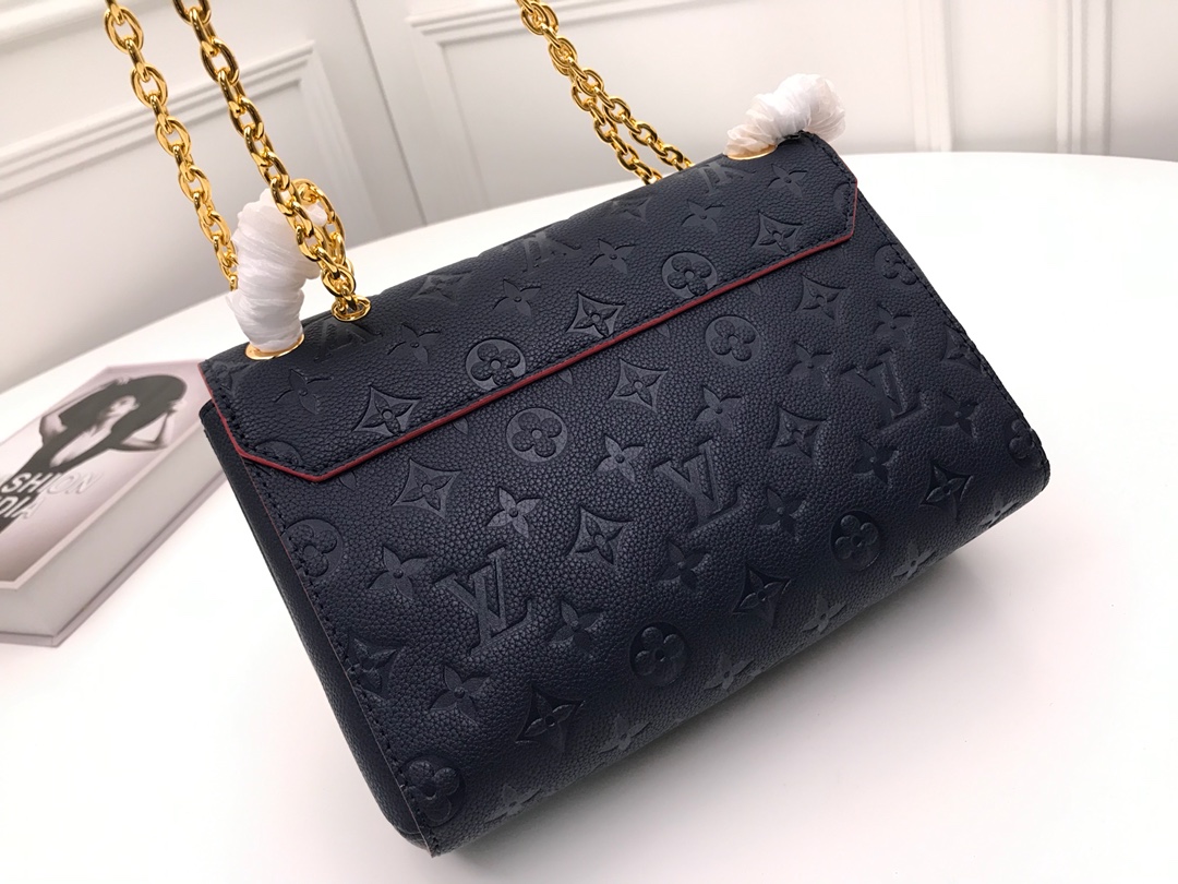l0vis Vvtt0n vavin pm monogram empreinte leather marine rouge m52271 26 x 20 x 8 cm
