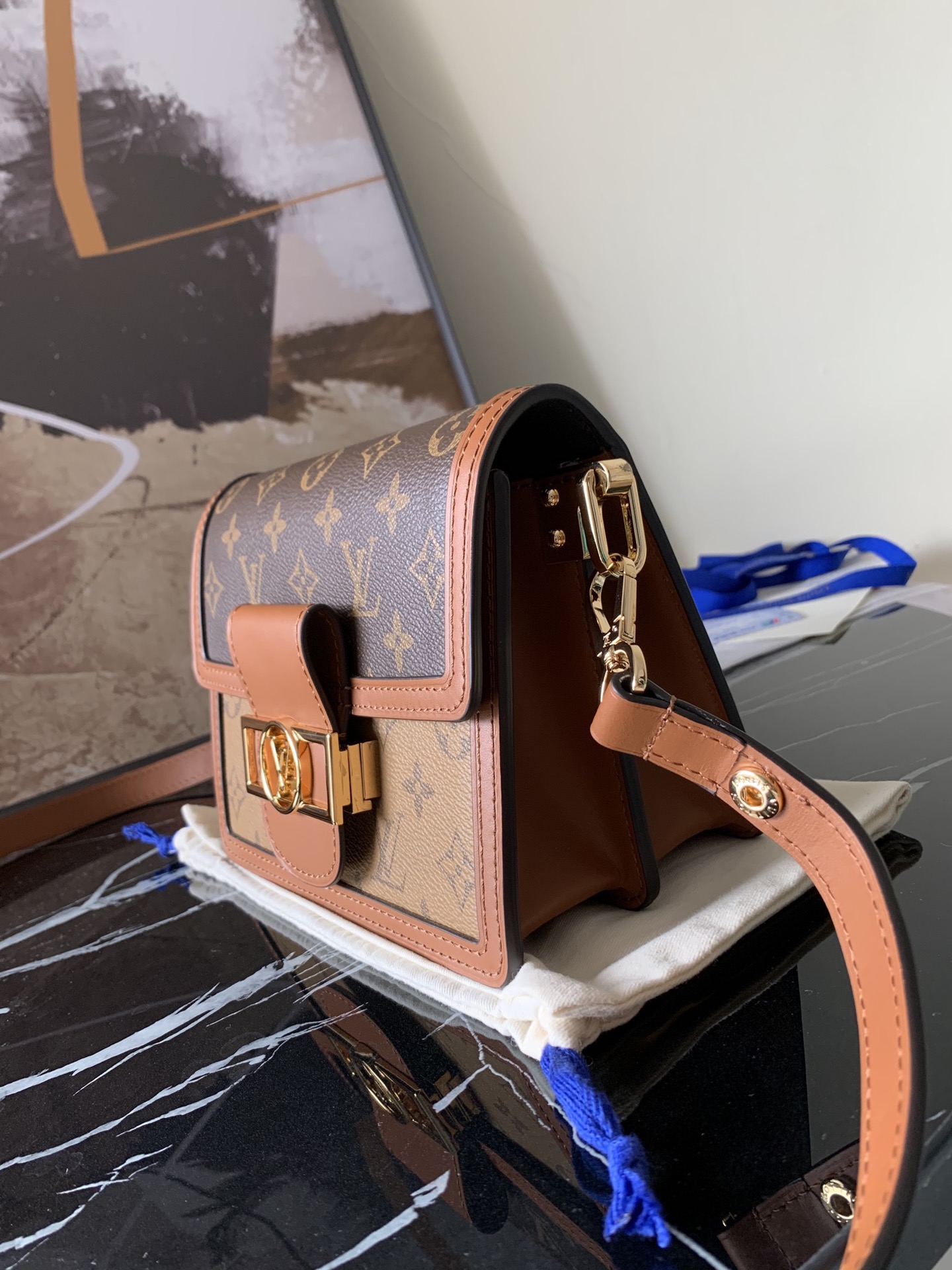 l0vis Vvtt0n mini dauphine monogram canvas m44580 20 x 15 x 9 cm