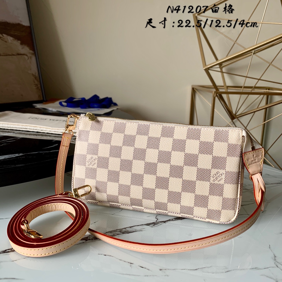l0vis Vvtt0n pochette accessoires damier azur n41207 22.5 x 4 x 12.5 cm