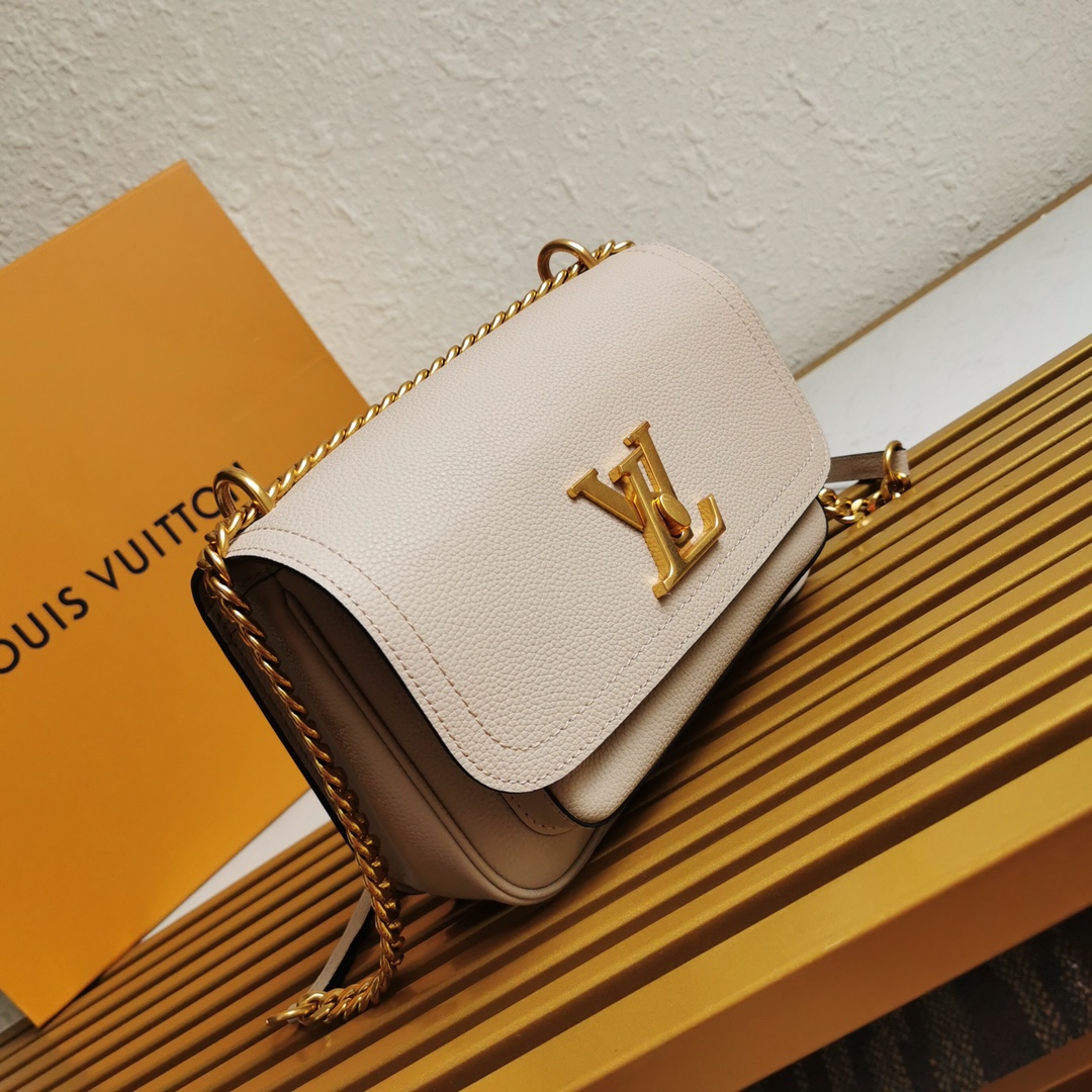 l0vis Vvtt0n lockme chain bag greige m57072 23 x 17 x 11 cm