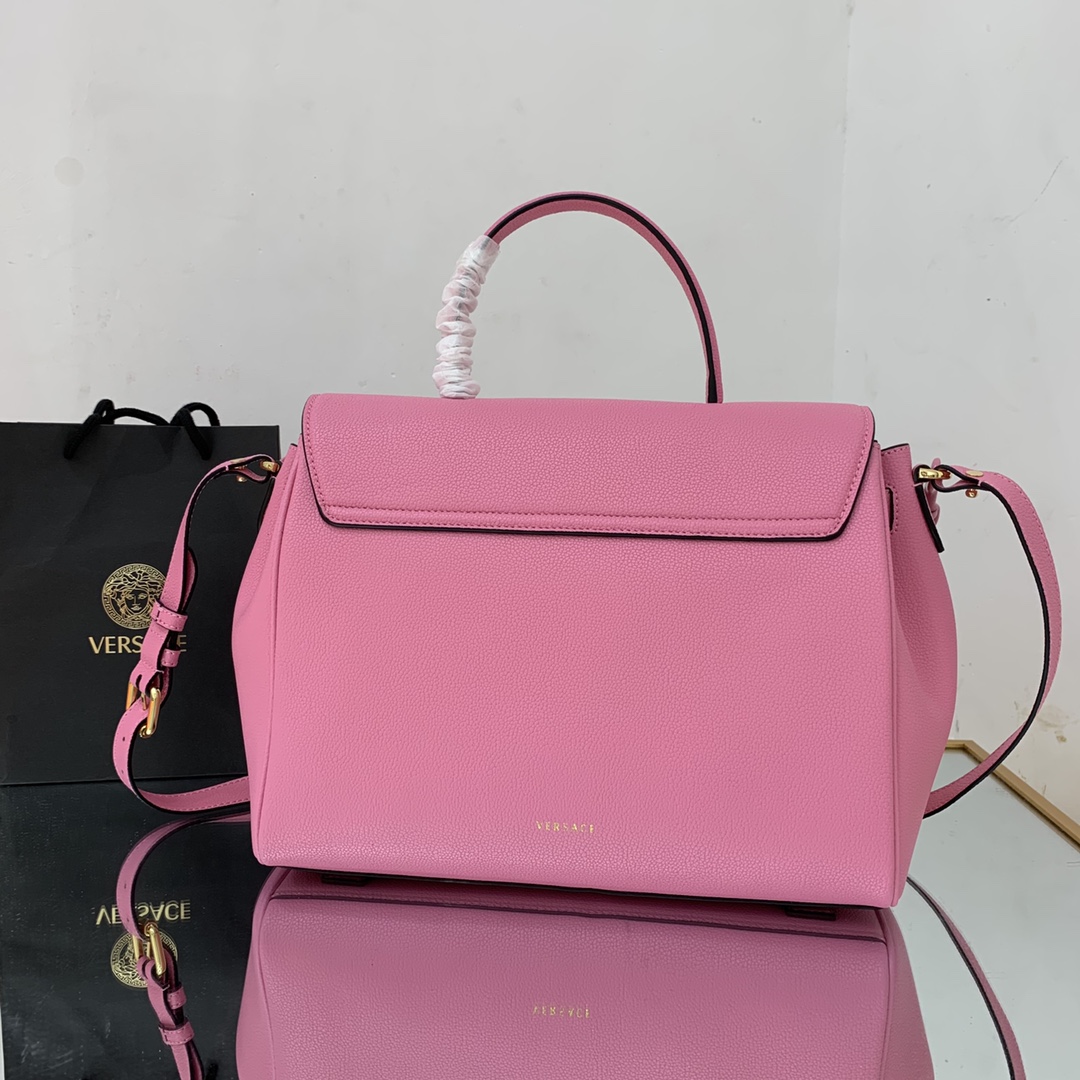 VERSACE LARGE LA MEDUSA HANDBAG Pink DBFI038 35 x 14 x 25 cm