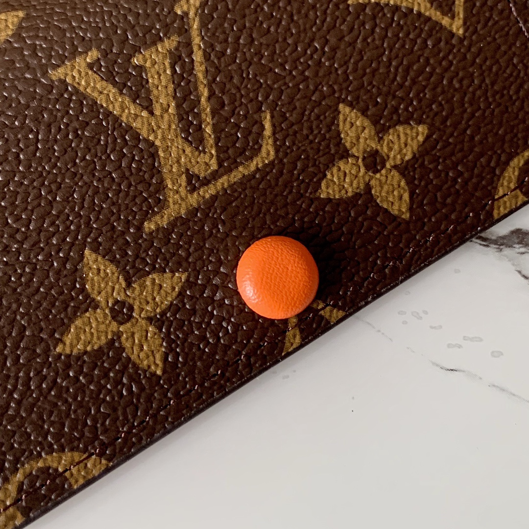 l0vis Vvtt0n 6 key holder monogram canvas orange m62630 10 x 7 cm