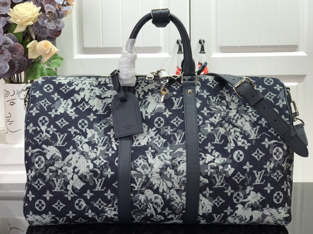 l0vis Vvtt0n keepall bandouliÈre 50 monogram tapestry canvas m57285 50 x 29 x 23 cm