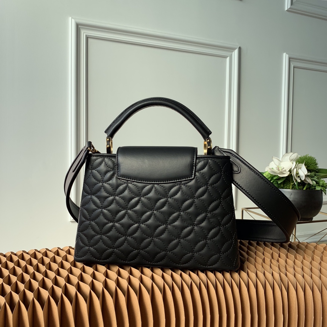 l0vis Vvtt0n capucines bb monogram flower black m55366 27 x 18 x 9 cm