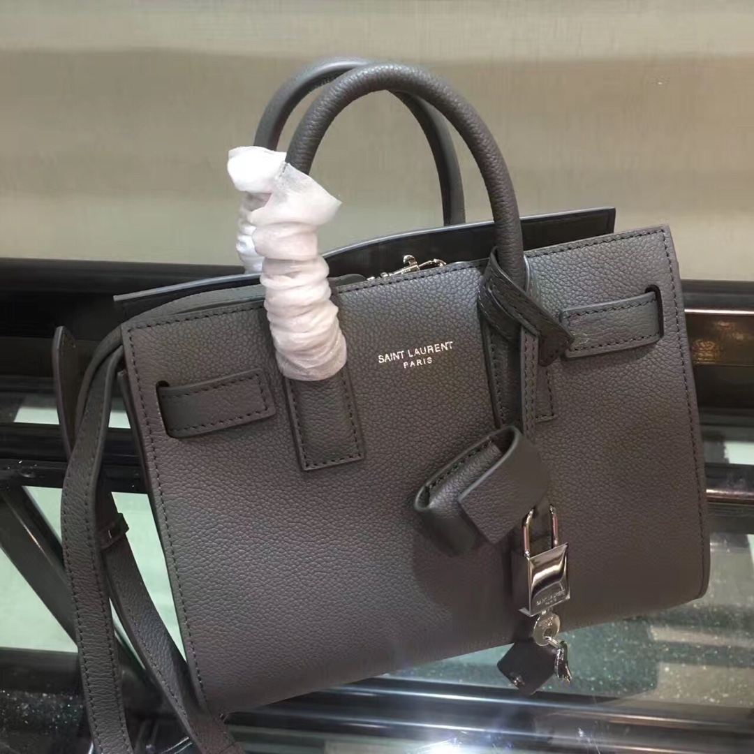 Y51 nano classic sac de jour in grained leather grey 392035 22 x 18 x 11 cm