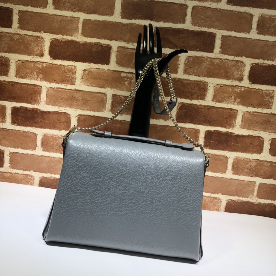 Gvc*1 large interlocking gg shoulder bag grey 510306 32 x 20 x 12 cm