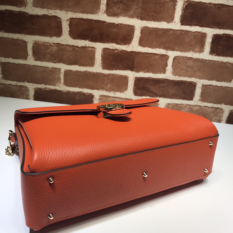 Gvc*1 large interlocking gg shoulder bag orange 510306 32 x 20 x 12 cm