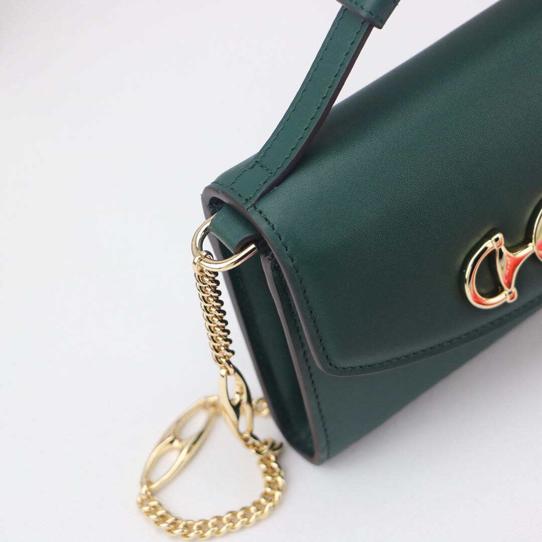 Gvc*1 mini shoulder bag leather green 564718 18.5 x 11 x 3.5 cm