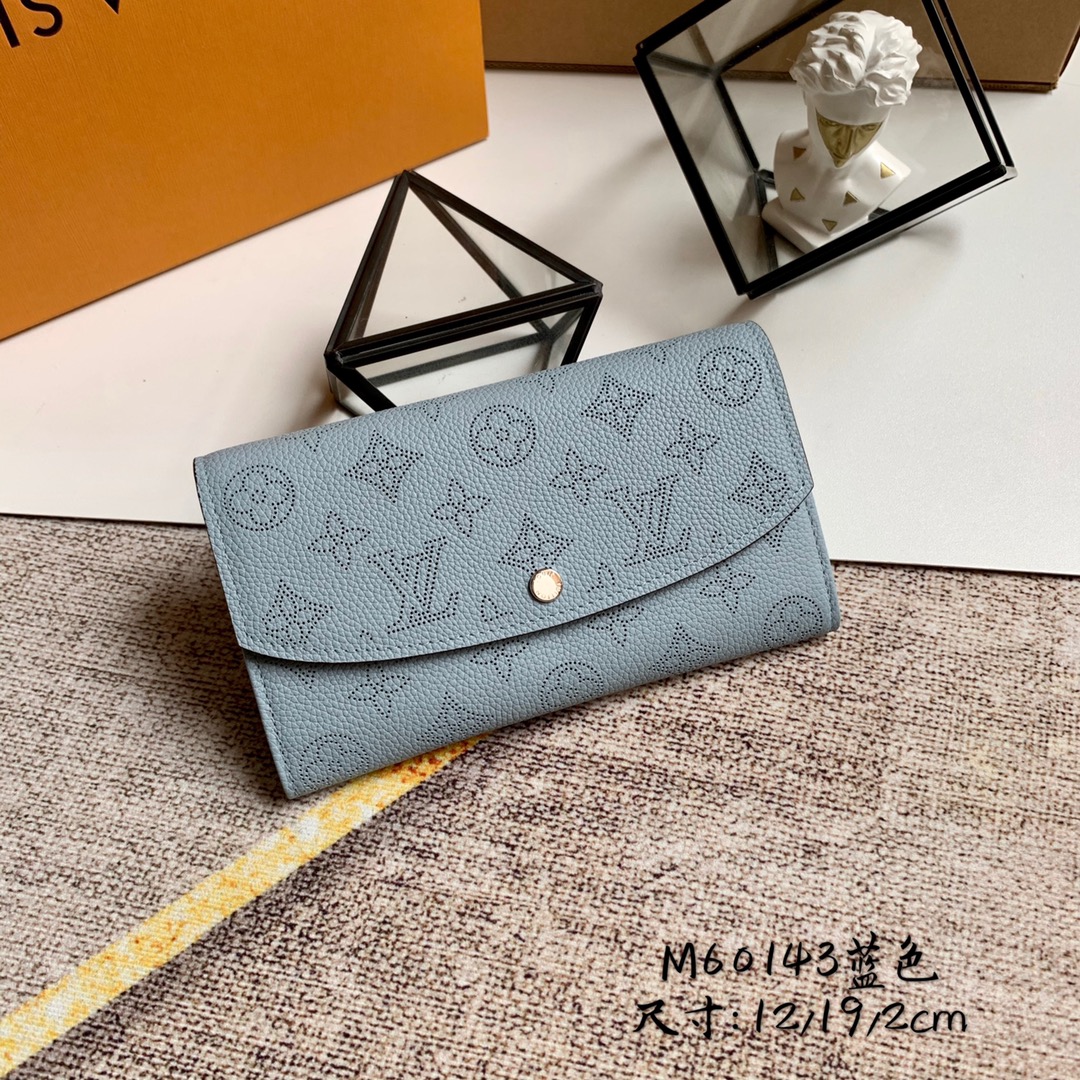l0vis Vvtt0n iris wallet monogram pattern blue m60145 19 x 12 x 2 cm