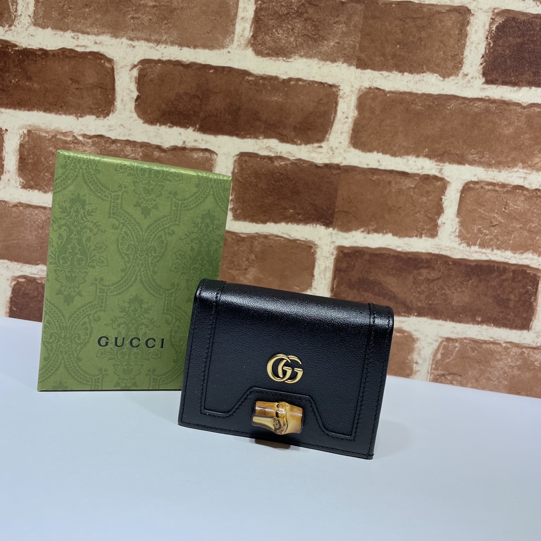 Gvc*1 diana card case wallet black 658244 11 x 8 x 2.5 cm
