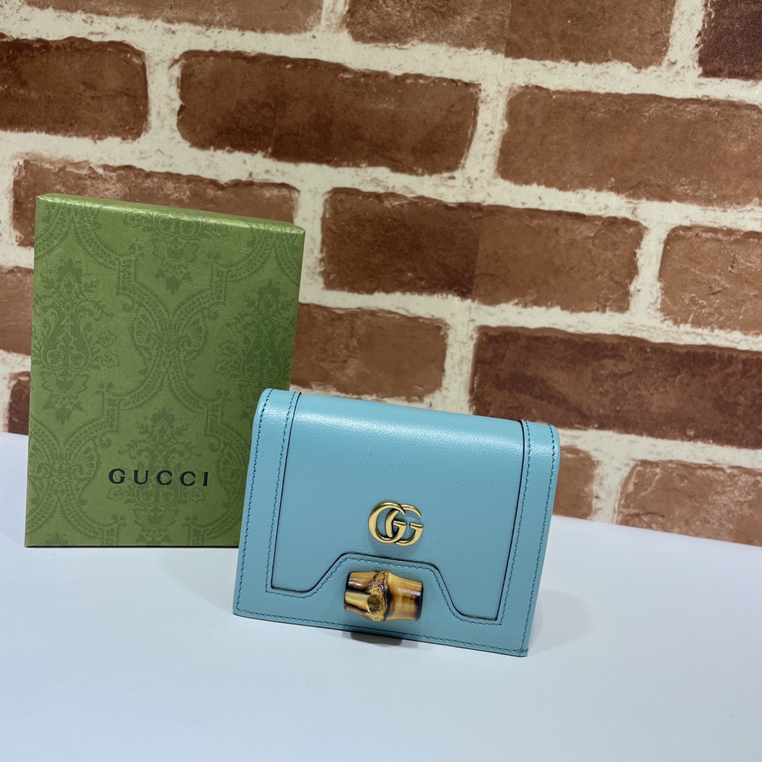 Gvc*1 diana card case wallet blue 658244 11 x 8 x 2.5 cm