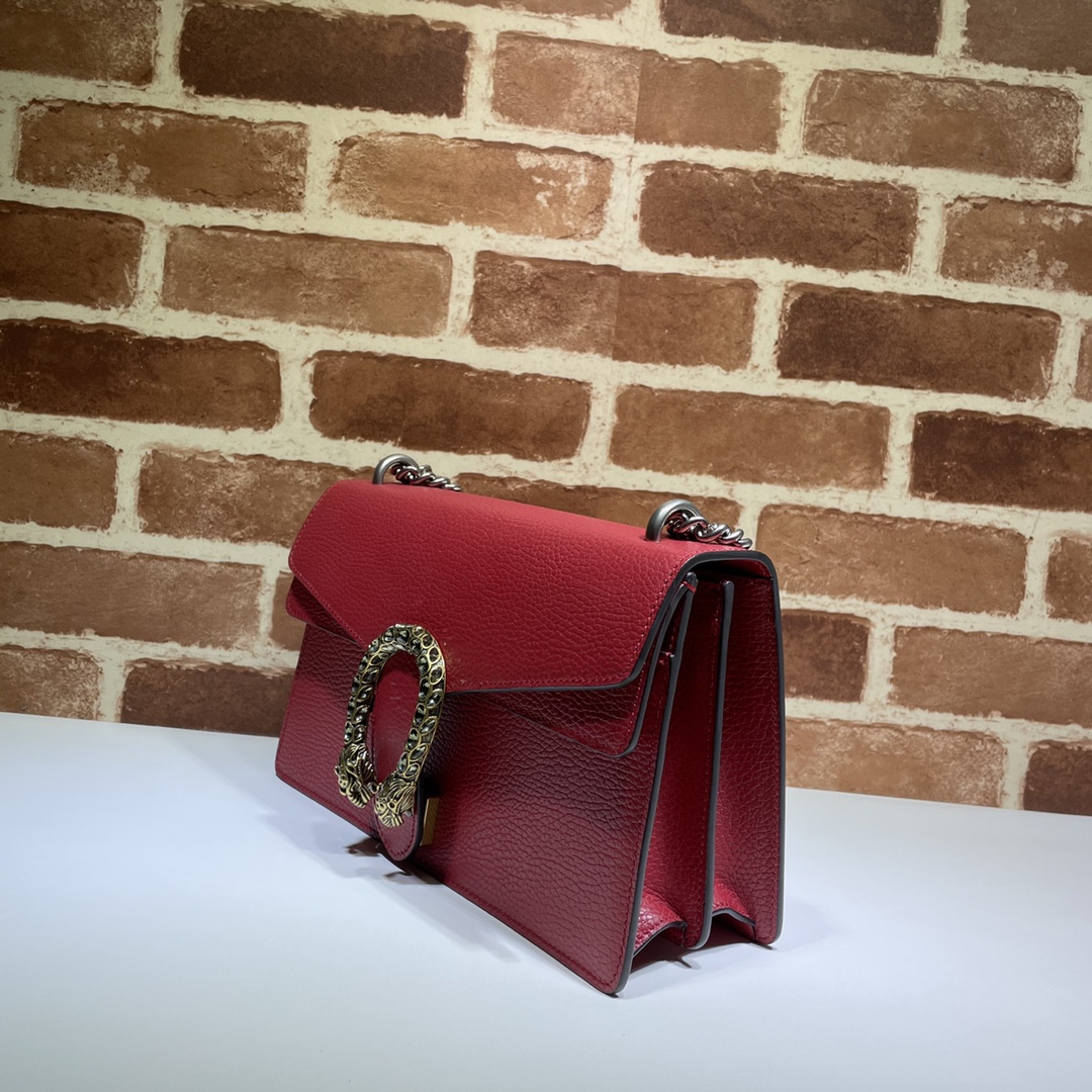 Gvc*1 small dionysus shoulder bag leather red 400249 28 x 18 x 9 cm