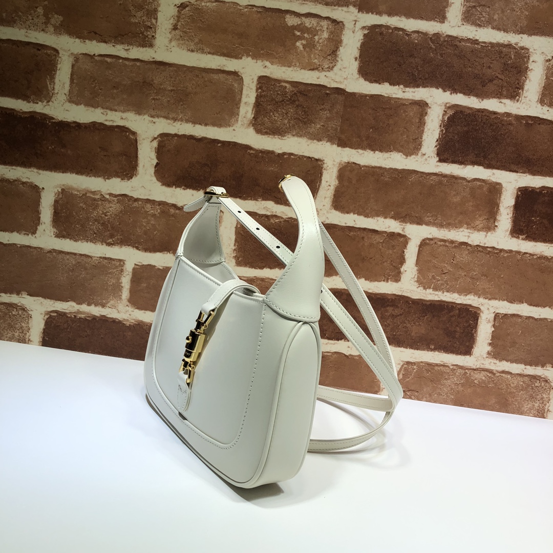 Gvc*1 mini jackie 1961 shoulder bag leather white 637091 19 x 13 x 3 cm