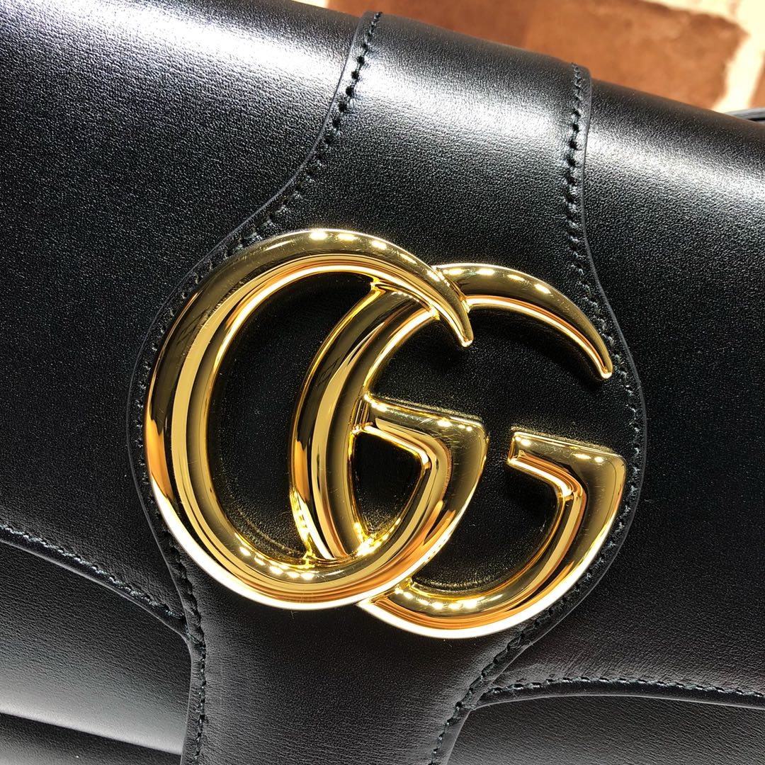 Gvc*1 small arli shoulder bag leather black 550129 25 x 16 x 5.5 cm