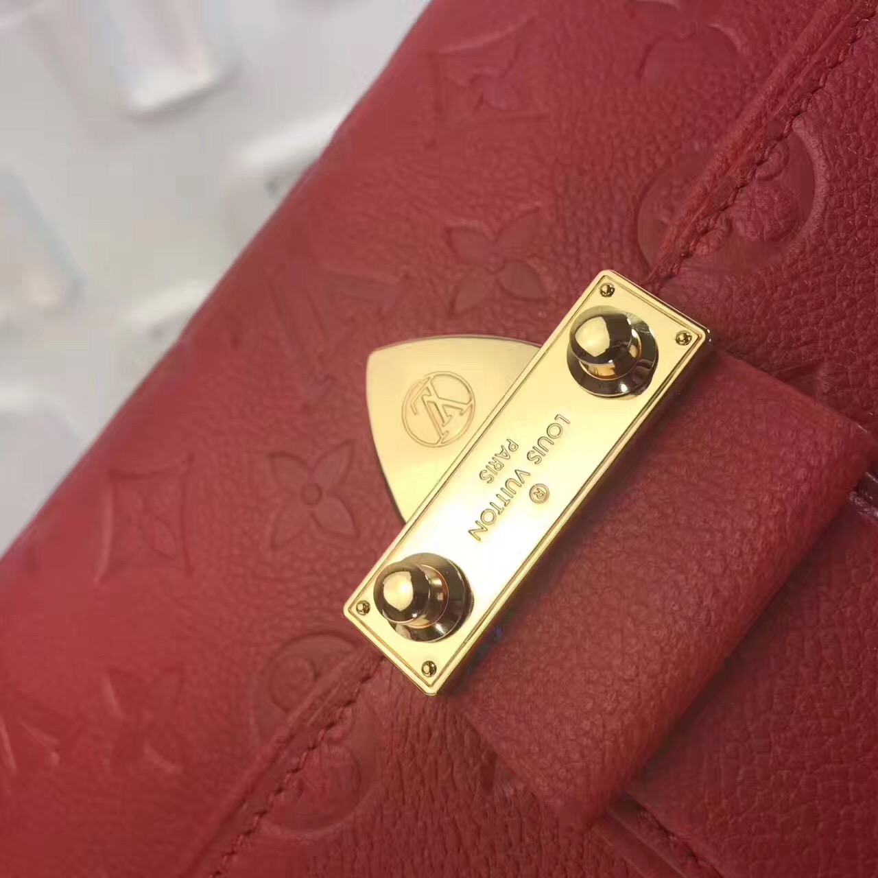 l0vis Vvtt0n saint sulpice bag monogram empreinte leather red m43393 25 x 16.5 x 9 cm