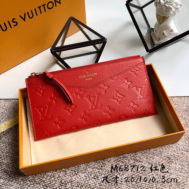 l0vis Vvtt0n pochette mélanie bb red m68712 20 x 10 x 0.3 cm