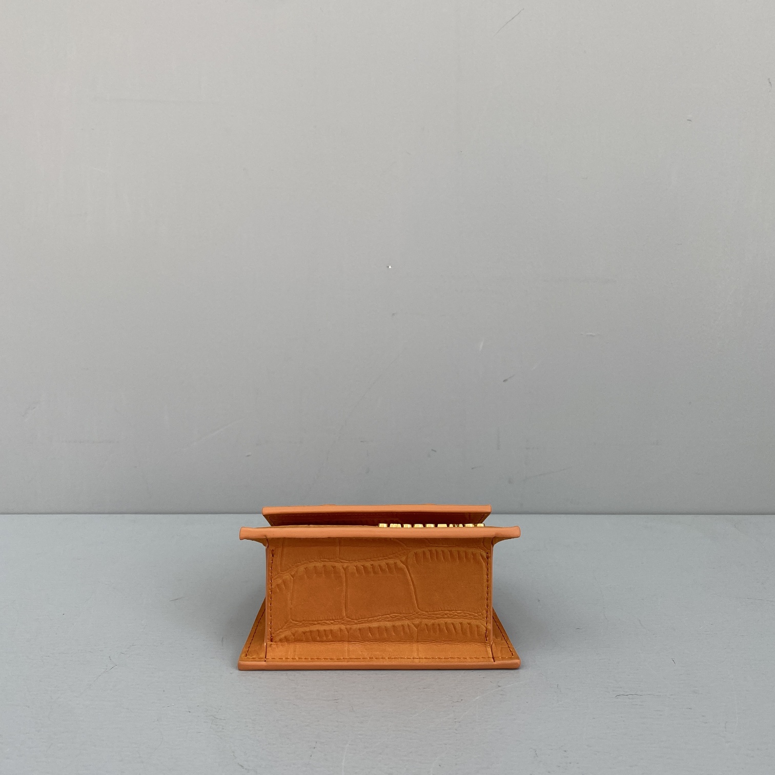 Ja*qvemvs le chiquito mini crocodile leather bag orange 213ba01 12 x 8 x 5 cm