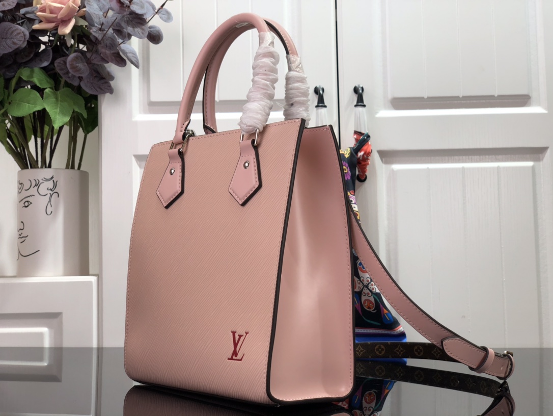 l0vis Vvtt0n sac plat bb epi leather rose ballerine m58659 25 x 18 x 10 cm