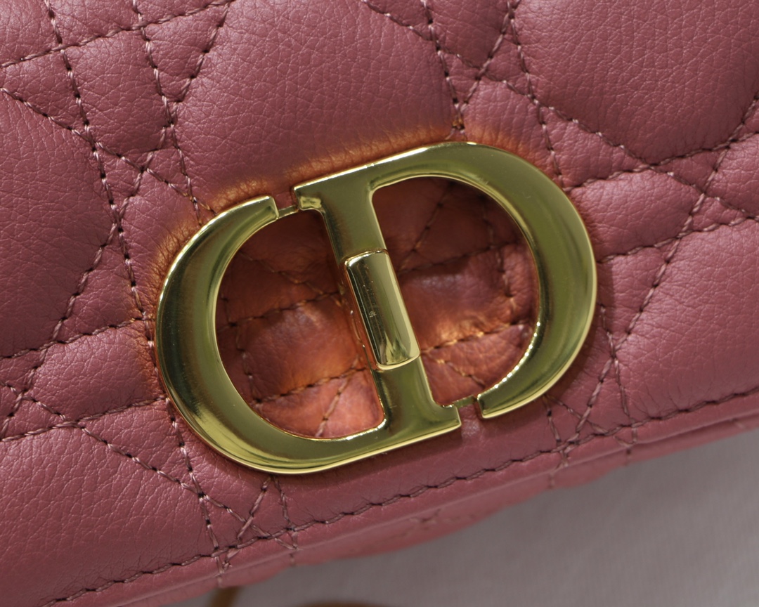 d10r micro caro bag S*pple cannage calfskin pink s2022 13 x 8 x 4 cm