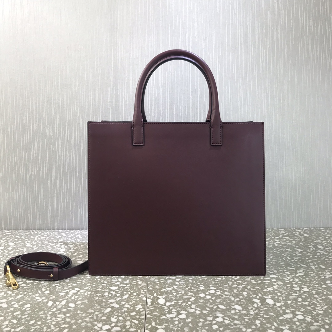 Va1e*ntin0 medium garavanivlogo walk tote bag calfskin leather burgundy uw2b0h22 31 x 27 x 16 cm
