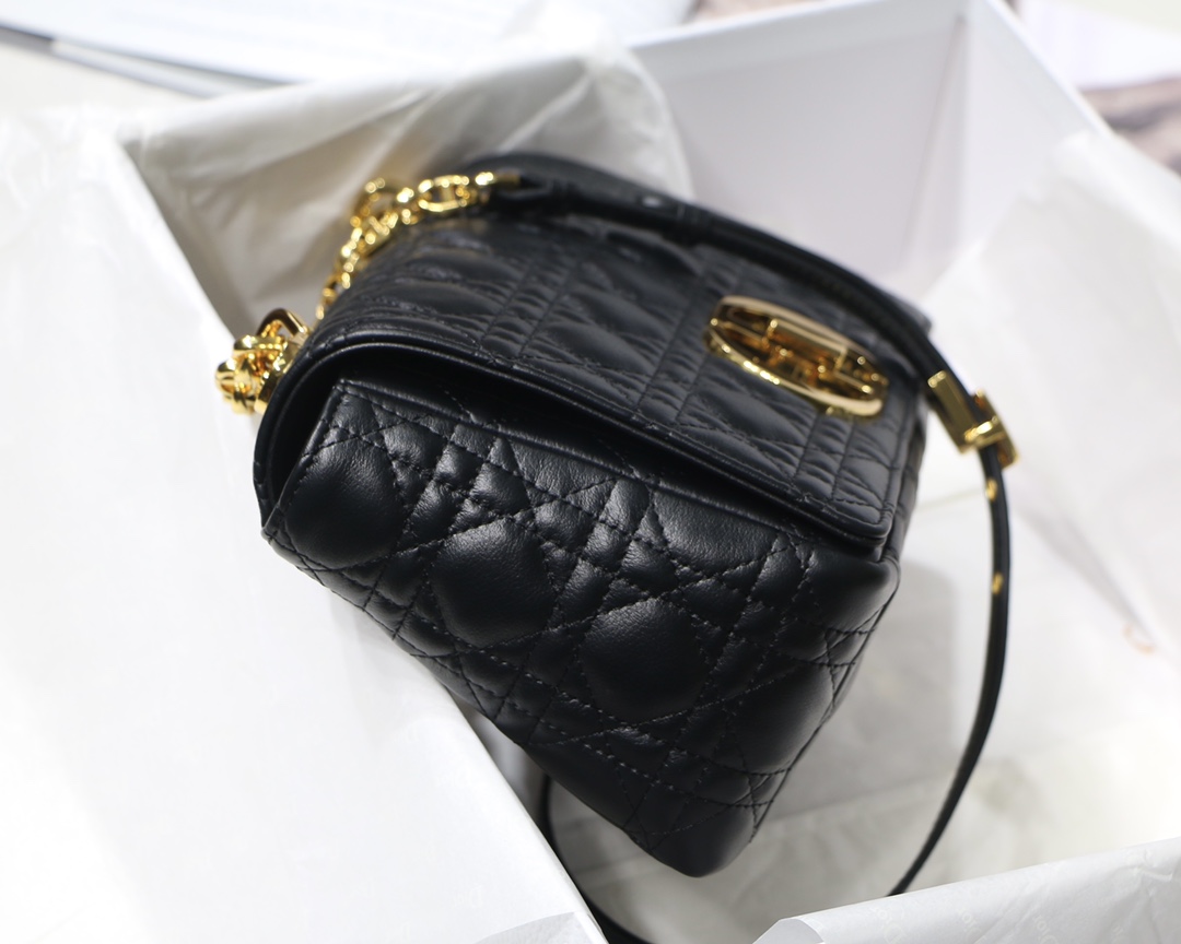 d10r medium caro bag S*pple cannage calfskin black m9242 25.5 x 15.5 x 8 cm