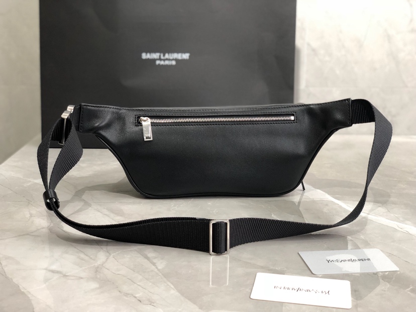 Y51 logo-print bum bag leather black 505671 26 x 12.5 x 7.5 cm