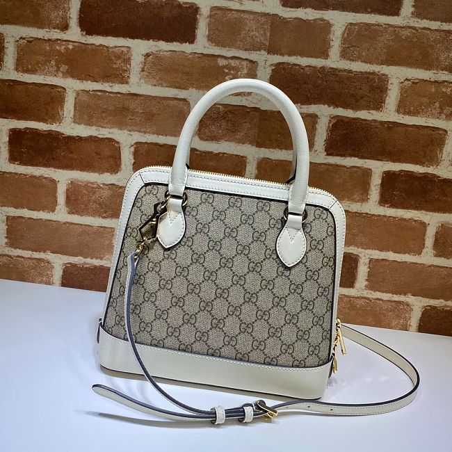 Gvc*1 horsebit 1955 small top handle gg white 621220 25 x 24 x 9 cm