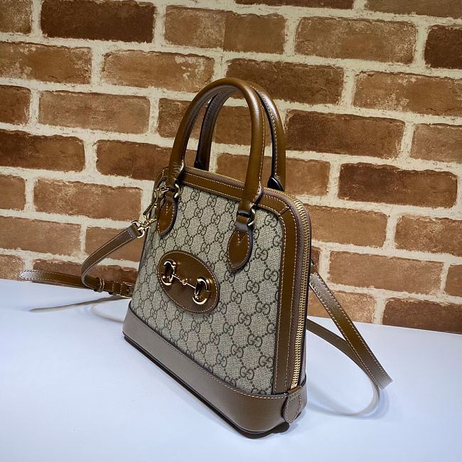 Gvc*1 horsebit 1955 small top handle gg brown 621220 25 x 24 x 9 cm