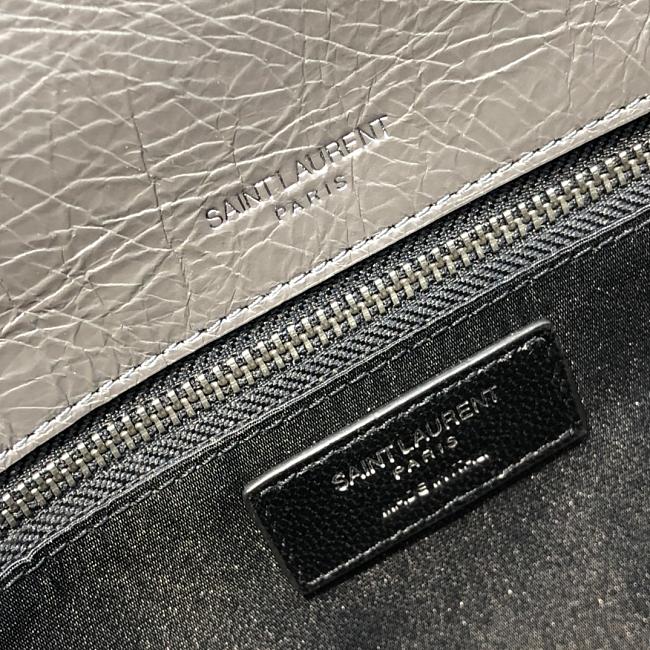 Y51 large niki calfskin leather gray 4988830 32 x 23 x 9 cm
