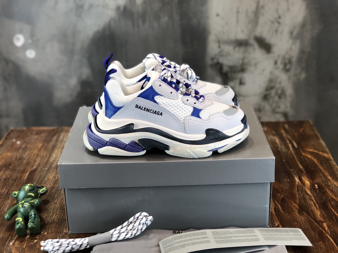 Ba1en*iaga triplpe s clear sole white/navy