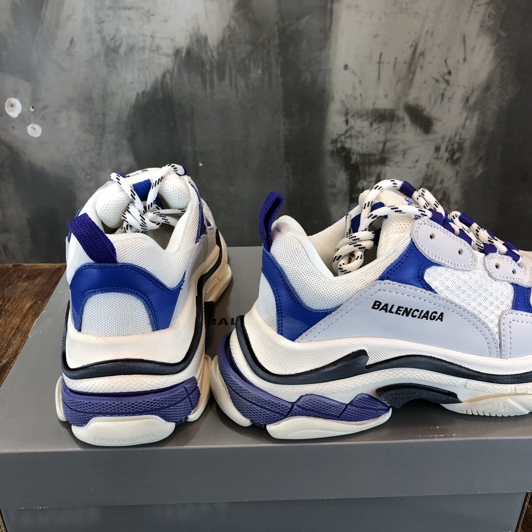 Ba1en*iaga triplpe s clear sole white/navy