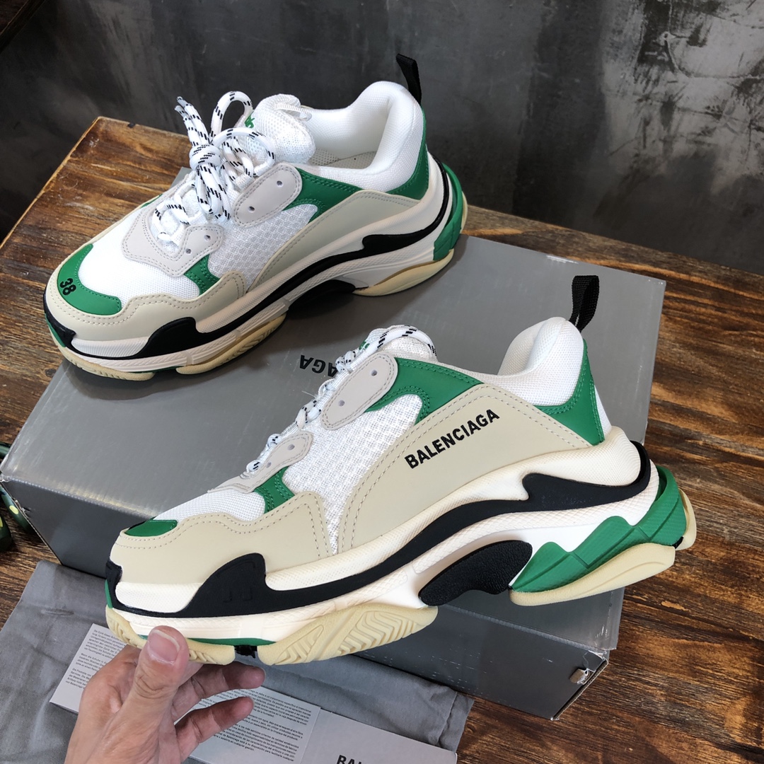 Ba1en*iaga triplpe s clear sole white/green