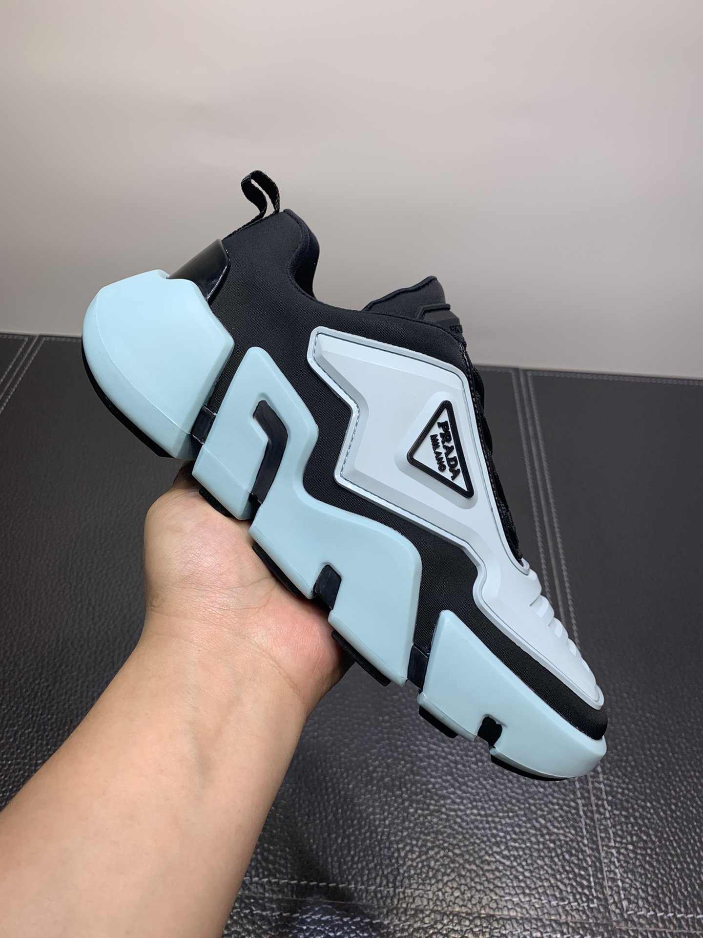 Pra*a techno strectch sneakers blue