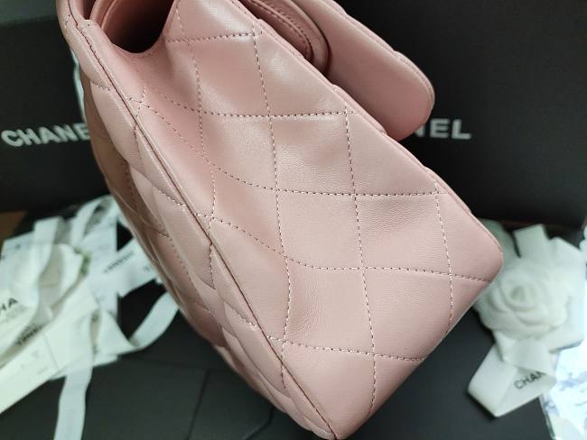 Ch**el flap bag lambskin leather gold chain light pink a1113 30cm