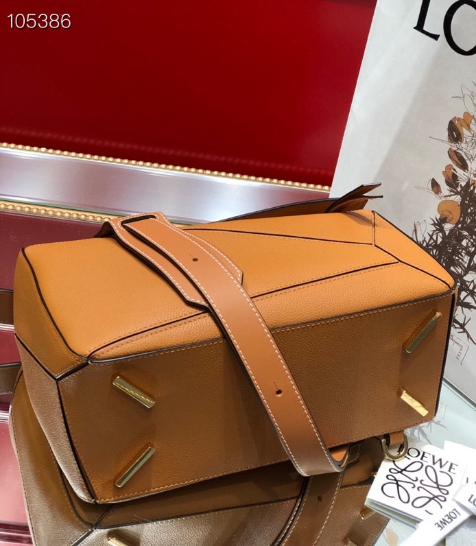 L0ew* puzzle - caramel grain bag 29cm