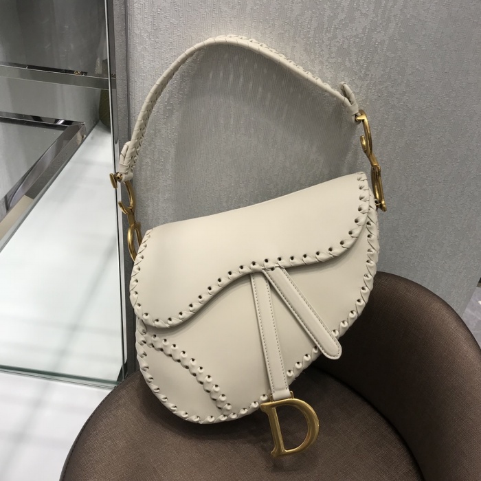 D10r saddle bag white woven style m0447cbaa 26 cm