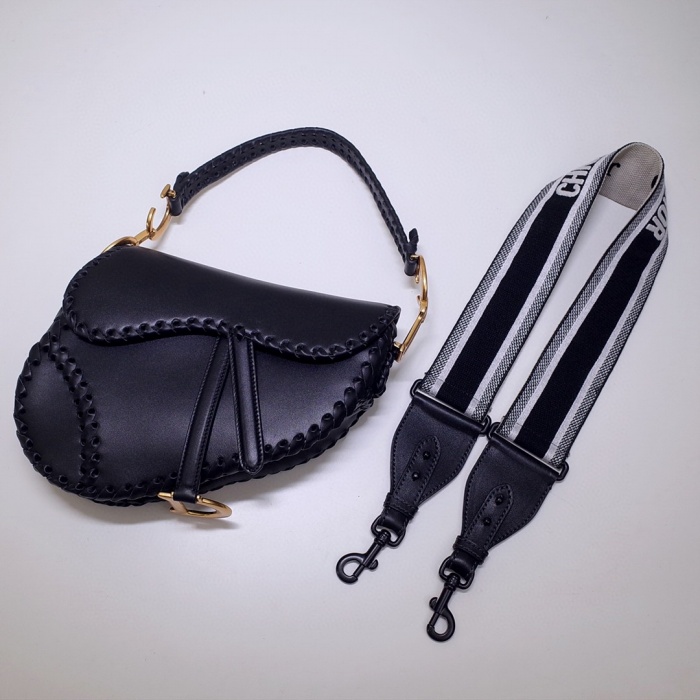 D10r saddle bag black woven style m0447cbaa 26cm 02