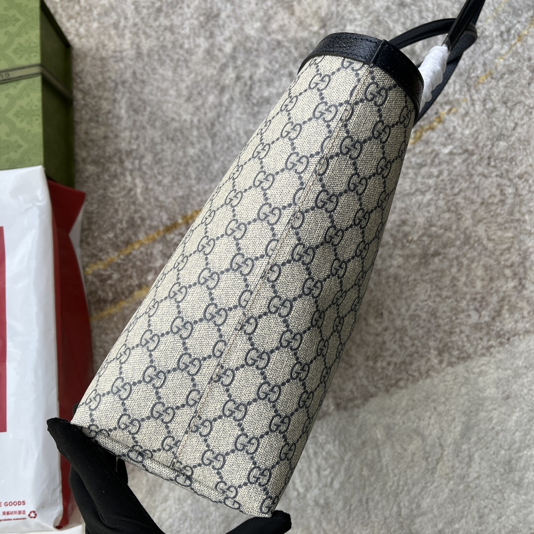 Gvc*1 ophidia medium leather canvas tote 38cm