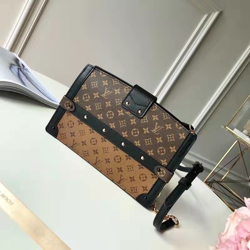 LV Trunk Clutch Monogram in Brown M43596 20cm