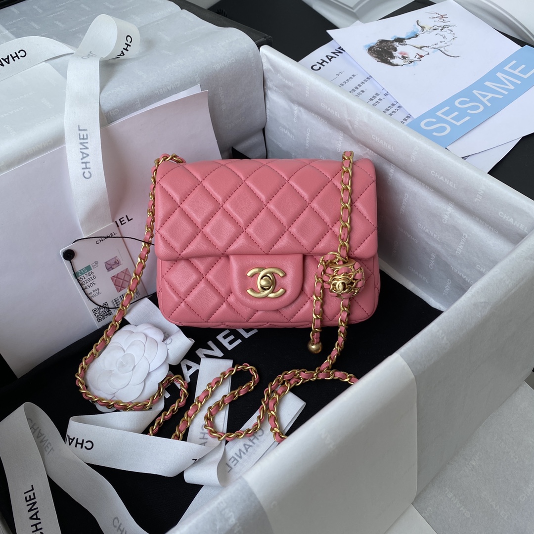 Ch**el as1784 cf mini bag 18cm