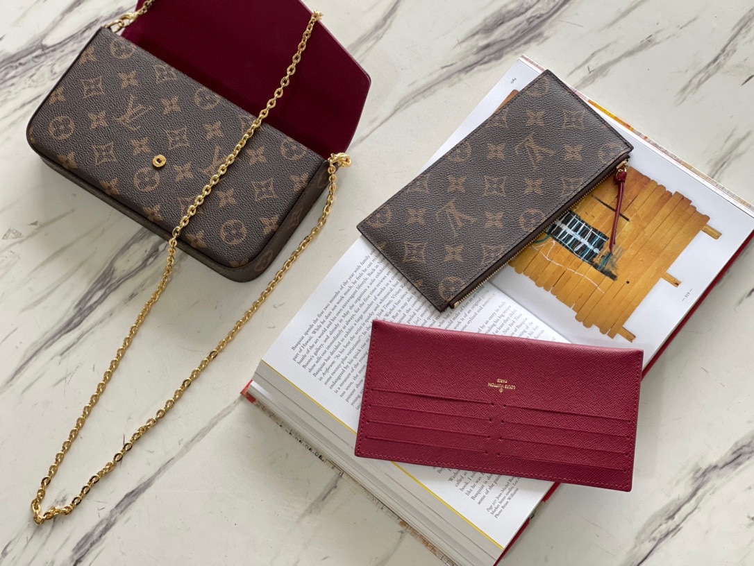 LV POCHETTE FELICIE M61276 - 21 x 12 x 3 cm
