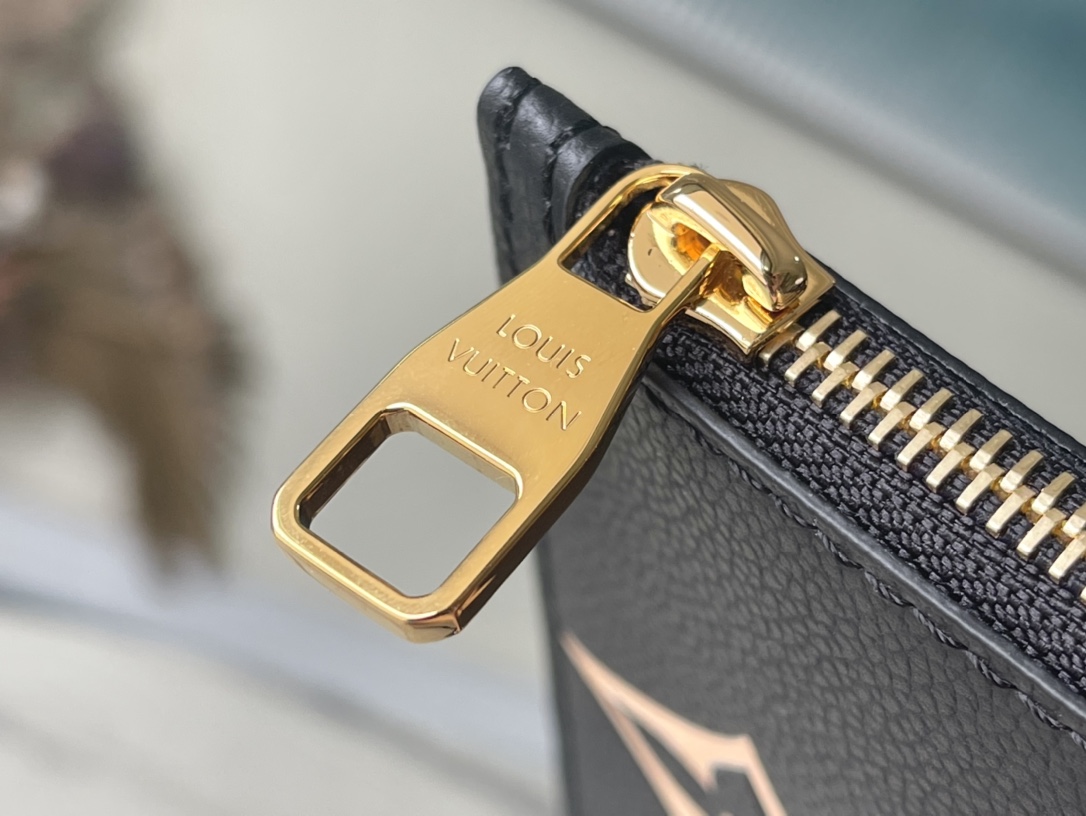 LV Neverfull MM BLACK LEATHER M58907 - 31 x 28 x 14 cm