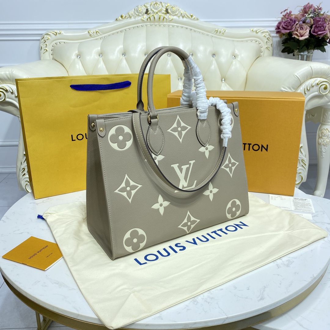 LV OnTheGo MM M45494 Beige/Cream - 35 x 27 x 14 cm