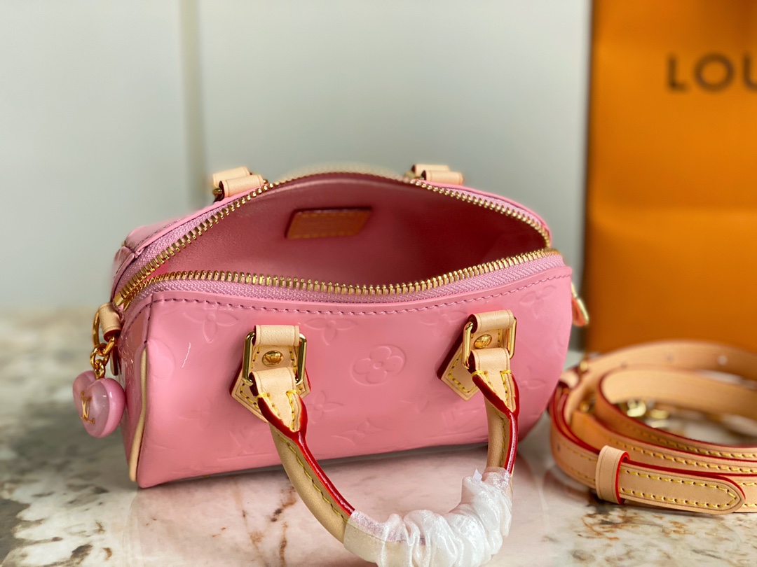 LV Sac Nano Speedy Pink M81879 - 16x10x7.5cm
